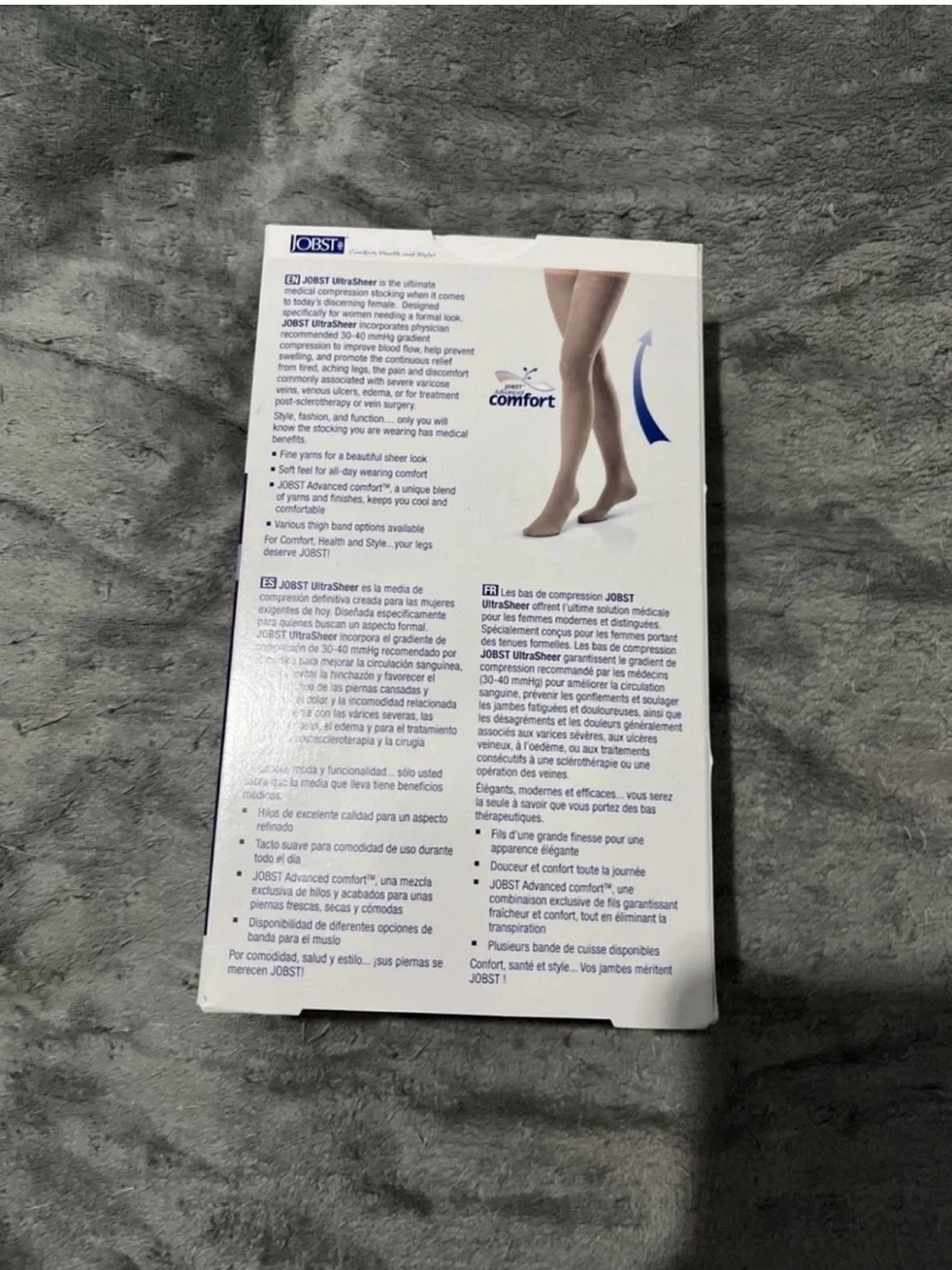 JOBST Ultrasheer Medical Compression Stockings - Thigh Sheer Black (30-40 mmHg)